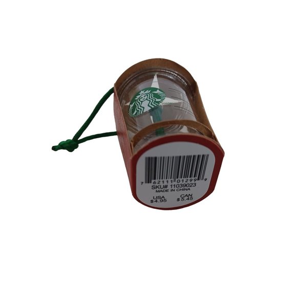 NIB New Original Cold Cup 2.5" Starbucks Coffee Holiday Ornament Collectible - Picture 6 of 6